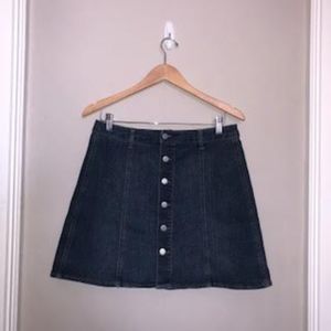 Massimo Denim Button Skater Skirt